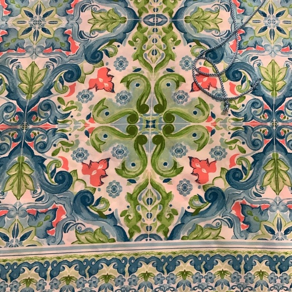 Ruby Rd  Bohemian Multi Mandela Dolmen Sleeve Petite Sz 14 Blouse - Picture 7 of 9